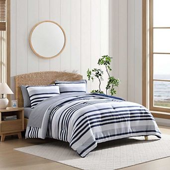 Nautica Palm Coast Stripe Comforter Set with Shams