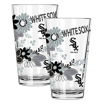 MLB Chicago White Sox 2-Pack 16-oz. Flowers Pint Glass Set