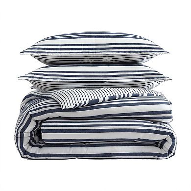 Nautica Coastline Stripe Comforter Set with Shams