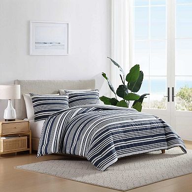 Nautica Coastline Stripe Comforter Set with Shams