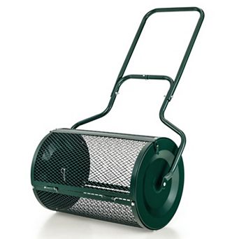 24" Aluminum Peat Moss Spreader with Upgrade Side Latches and U-Shape Handle
