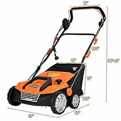 15 Inch 13 Amp Electric Scarifier with Collection Bag