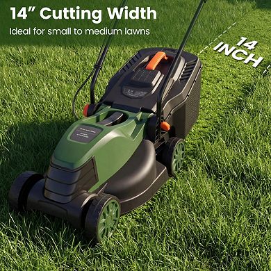 13.5" 12AMP Electric Tiller with Foldable Handle and Collection Bag