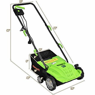 13 Inch 12 Amp Electric Scarifier with Collection Bag