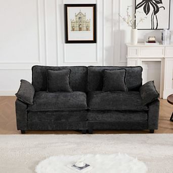 Sectional Couch,Modular Ergonomic Sofa Breathable Chenille Fabric for Living Room Bedroom Apartment
