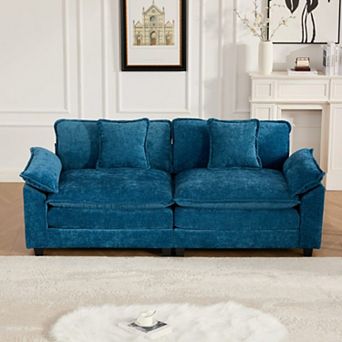 Sectional Couch,Modular Ergonomic Sofa Breathable Chenille Fabric for Living Room Bedroom Apartment
