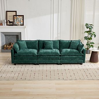 Modular Sectional Sofa Breathable Chenille & Ergonomic, for Living Room Bedroom Apartment