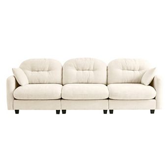 Three-Seater Modular Sectional Couch,Soft Chenille Fabric,Ergonomic Design,for Bedrooms Living Rooms