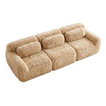114 Inch Modular Sectional Sofa,Ergonomic, Non-Slip Base for Study Home, No Assembly Required
