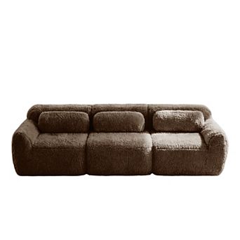 114 Inch Modular Sectional Sofa,Ergonomic, Non-Slip Base for Study Home, No Assembly Required