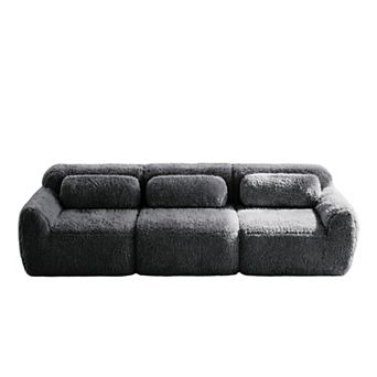 114 Inch Modular Sectional Sofa,Ergonomic, Non-Slip Base for Study Home, No Assembly Required