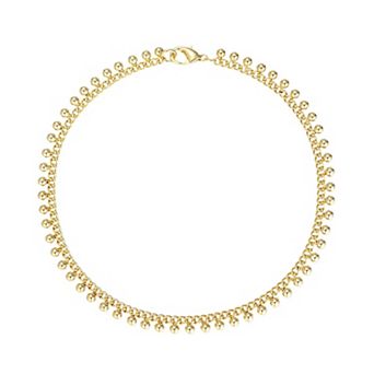 Adornia 14k Gold Flash Plated Jingle Bells Anklet