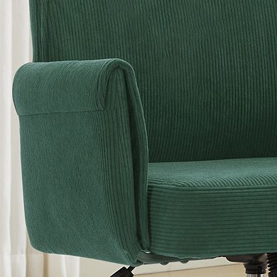 Mid-Back Ergonomic Liftable Office Chair, Memory Foam Cushion for Home Office Study