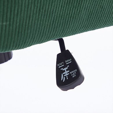 Mid-Back Ergonomic Liftable Office Chair, Memory Foam Cushion for Home Office Study