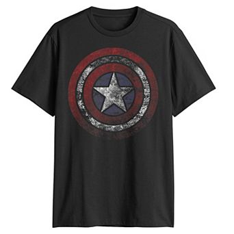 Big & Tall Marvel Captain America Shield Graphic Tee