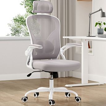 Ergonomic Office Chair with Adjustable Lumbar & Headrest, Mesh Desk Chair for Office, Study