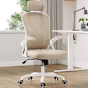 Ergonomic Office Chair with Adjustable Lumbar & Headrest, Mesh Desk Chair for Office, Study