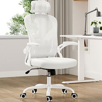 Ergonomic Office Chair with Adjustable Lumbar & Headrest, Mesh Desk Chair for Office, Study
