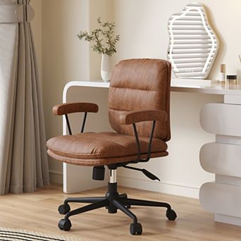Office Chair,U-Shaped Ergonomic Design with Adjustable Backrest 90°-135°,Armrests for Office Study