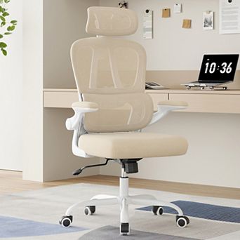 Ergonomic Office Chair with Lumbar Support & Headrest,High Back Swivel Desk Chair for Office,Bedroom