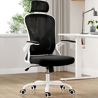 Ergonomic Office Chair with Adjustable Lumbar & Headrest, Mesh Desk Chair for Office, Study