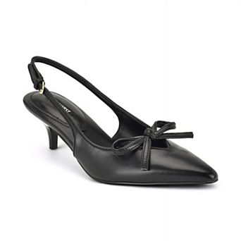 Nine West Lyrical Women's Slingback Pumps With Bow Accent