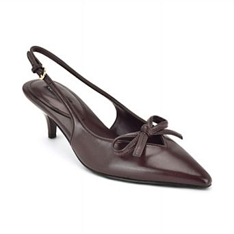 Nine West Lyrical Women's Slingback Pumps With Bow Accent