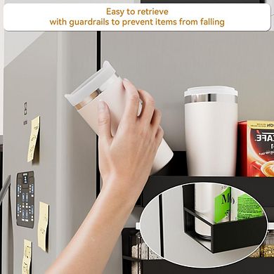 Adhesive Wall-Mounted Spice Rack Shelf for Cabinet and Pantry 4 pack