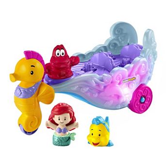 Fisher-Price Little People Disney's Ariel Light-Up Sea Carriage Musical Vehicle