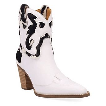 Dingo Run Wild Women's Leather Ankle Booties With Block Heel