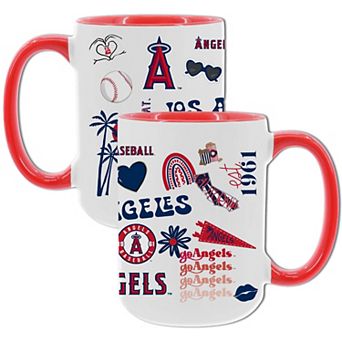 MLB Los Angeles Angels 2-Pack 15-oz. Icons Mug Set