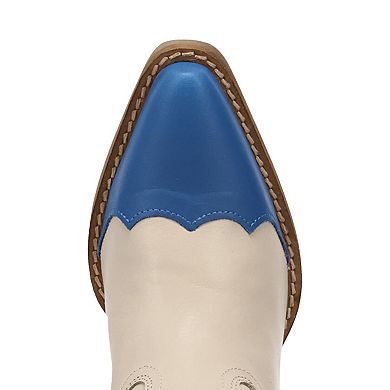 Dingo Liberty Women's Leather Ankle Boots With Fringe & Star Detail