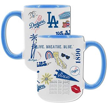 MLB Los Angeles Dodgers 2-Pack 15-oz. Icons Mug Set
