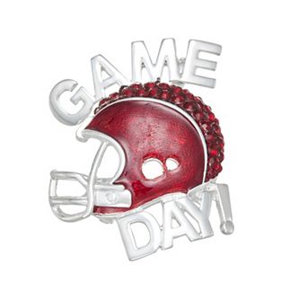 Napier Silver Tone Game Day Pin
