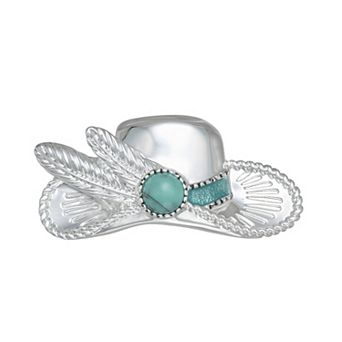 Napier Silver Tone Cowboy Hat Pin
