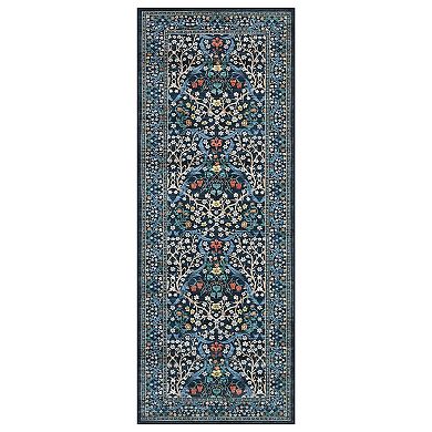 Floral Area Rugs for Living Room Washable Non Slip Stain Resistant