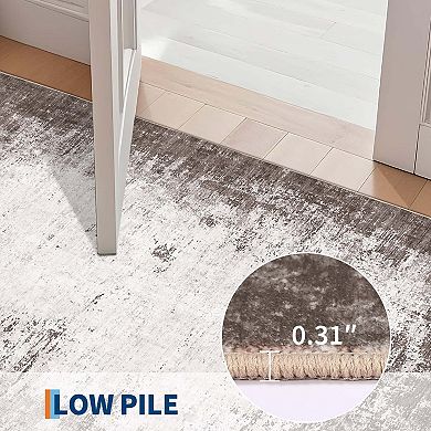 Modern Abstract Area Rugss for Living Room Washable Non Slip Area Rugs