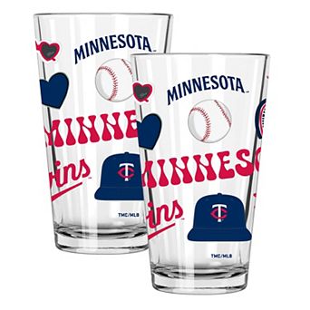MLB Minnesota Twins 2-Pack 16-oz. Loco Pint Glass Set