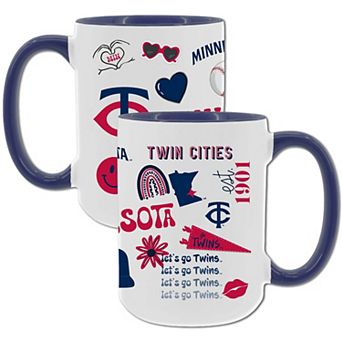 MLB Minnesota Twins 2-Pack 15-oz. Icons Mug Set