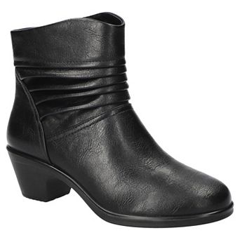 Easy Street Bess Women's Ankle Boots with Block Heel and Zip Closure