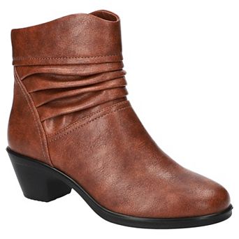 Easy Street Bess Women's Ankle Boots with Block Heel and Zip Closure