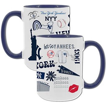 MLB New York Yankees 2-Pack 15-oz. Icons Mug Set