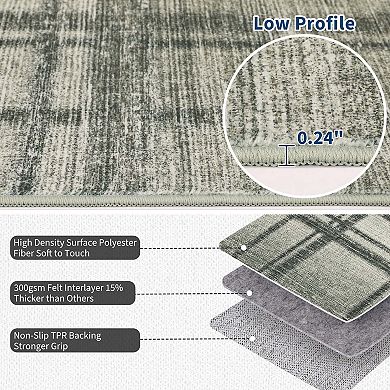Geometric Area Rugs Modern Accent Area Rugss Soft Washable Area Rugss Non Slip