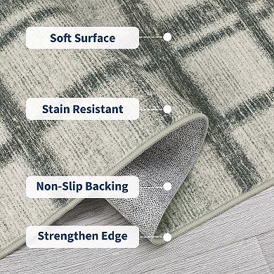 Geometric Area Rugs Modern Accent Area Rugss Soft Washable Area Rugss Non Slip