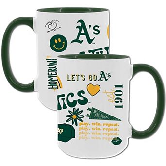 MLB Oakland Athletics 2-Pack 15-oz. Icons Mug Set