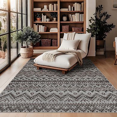 Vintage Boho Area Rugs Ultra Thin Washable Non Slip Stain Resistant Carpet for Living Room