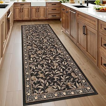 Washable Area Rugs Botanical Print Area Rugss for Living Room Farmhouse Style