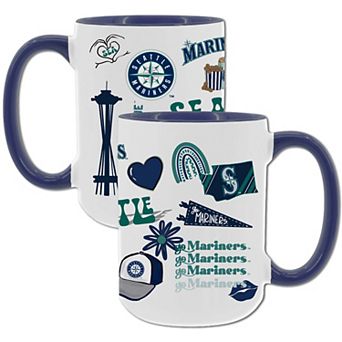 MLB Seattle Mariners 2-Pack 15-oz. Icons Mug Set