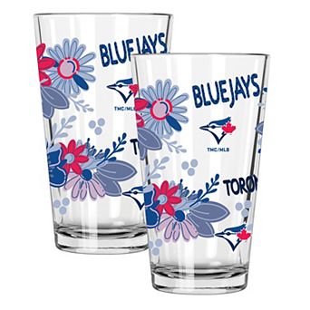 MLB Toronto Blue Jays 2-Pack 16-oz. Flowers Pint Glass Set