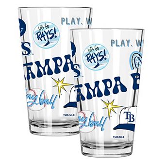 MLB Tampa Bay Rays 2-Pack 16-oz. Loco Pint Glass Set